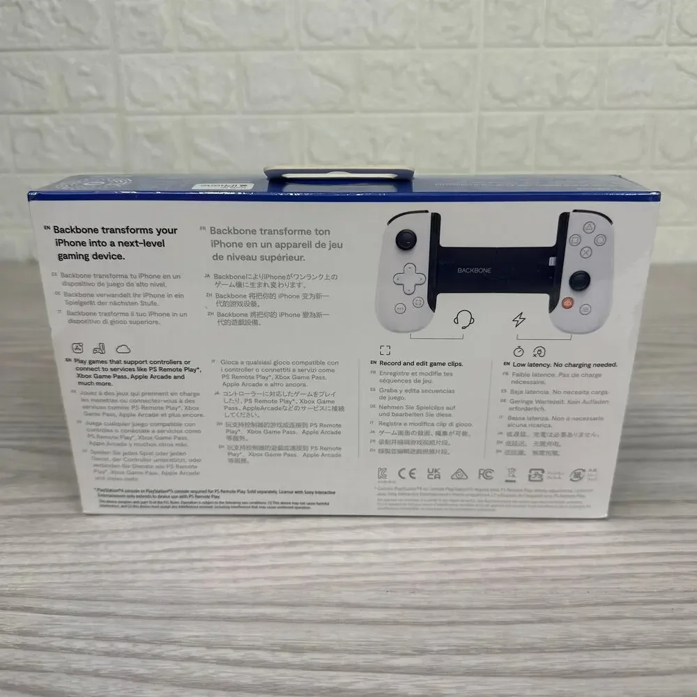 PlayStation Backbone Mobile Gaming Controller iPhone Lightning Edition BB-02-W-S